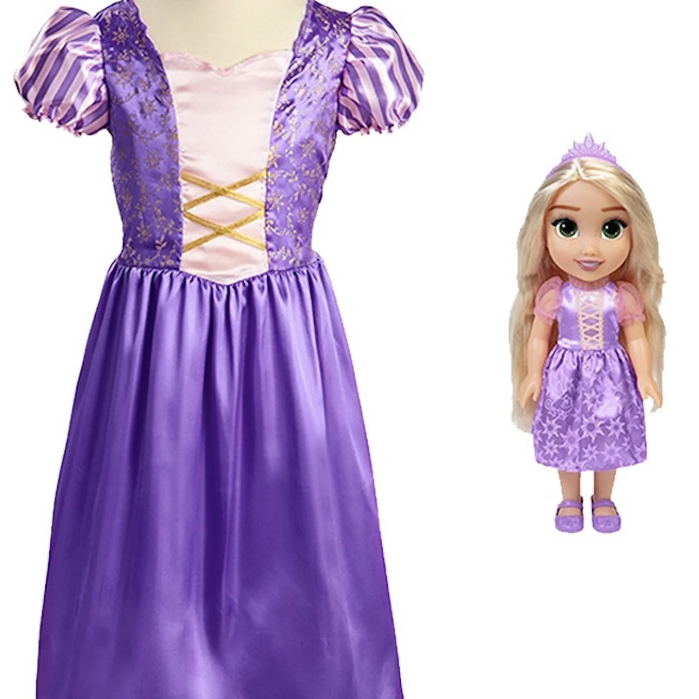 Disney Princess Rapunzel 14 inch Toddler Doll with Dress up Outfit