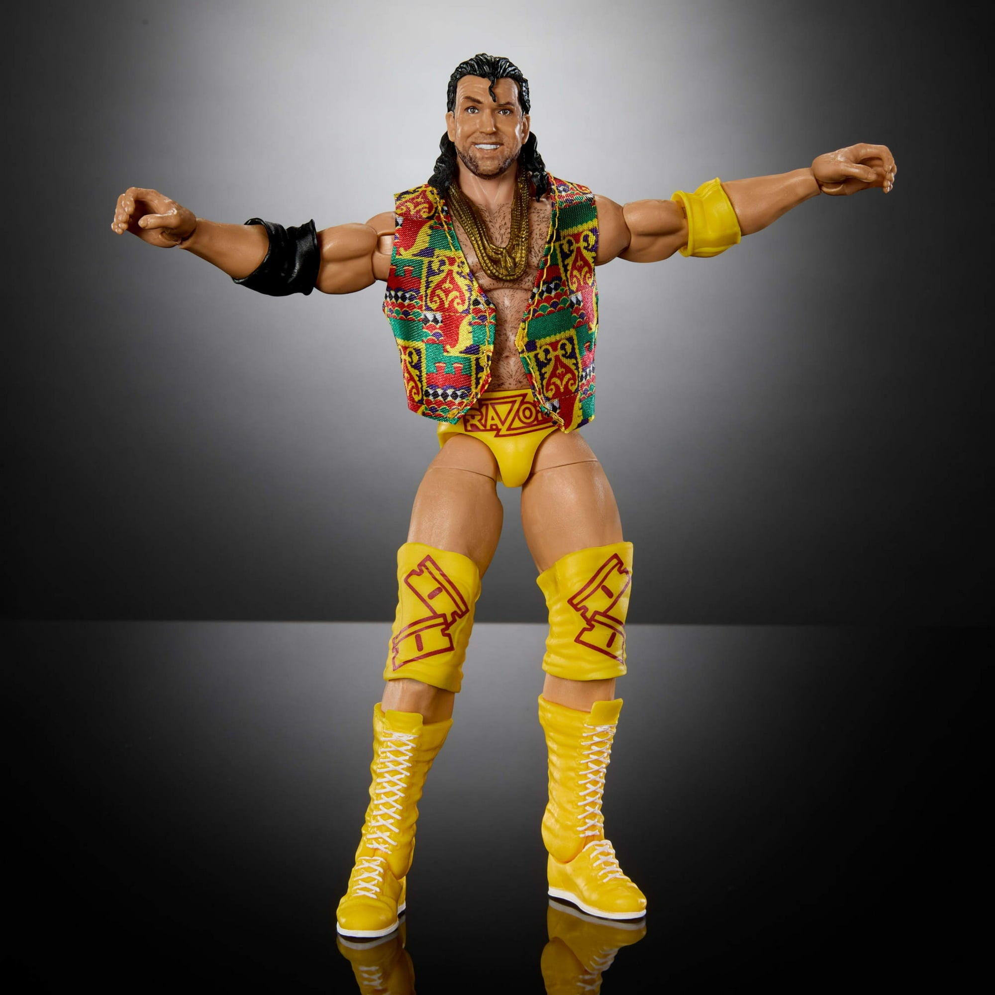 WWE Monday Night War Elite Collection Razor Ramon Action Figure & Accessories, Build-a-Figure Parts - Multicolor