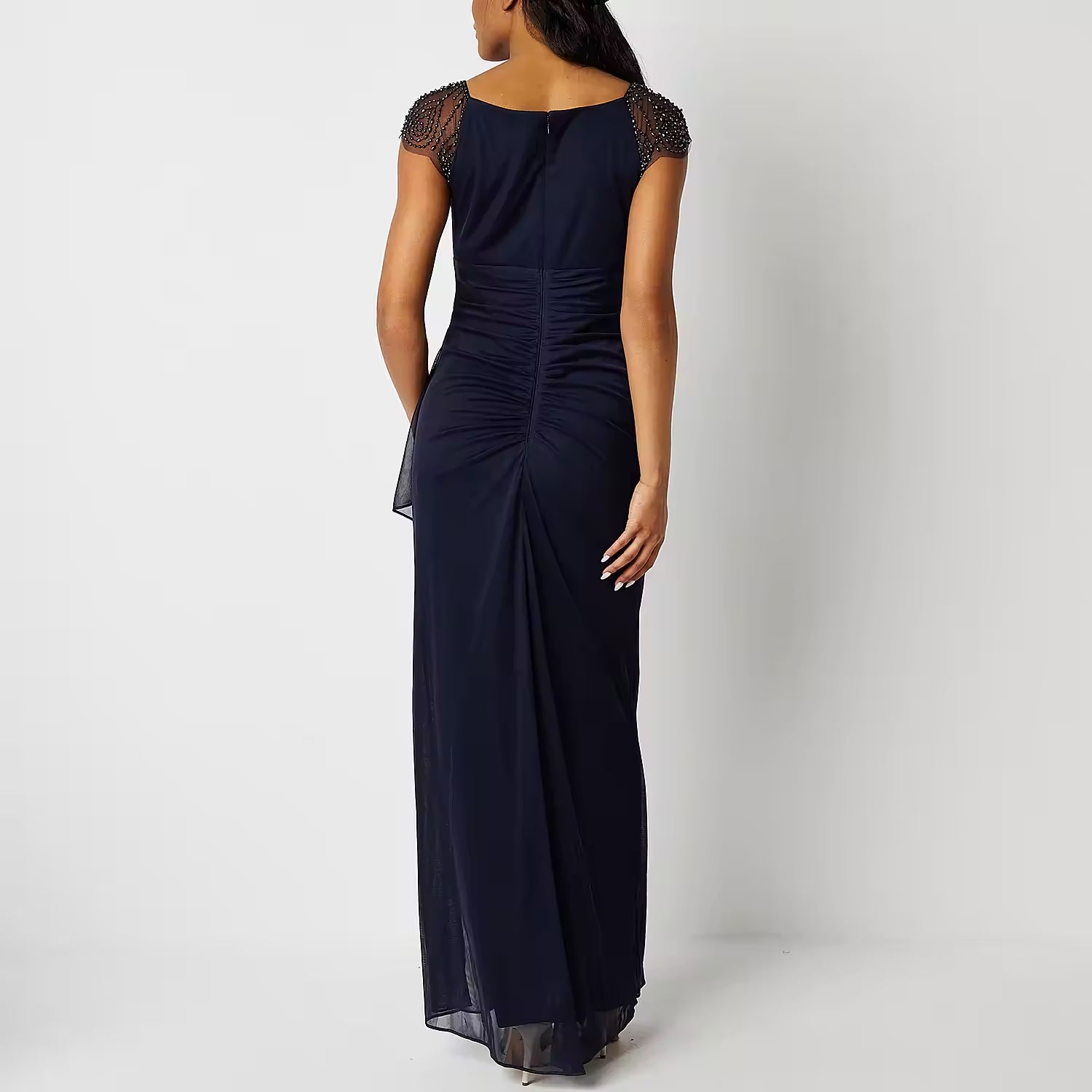 Dj Jaz Women's Sleeveless Embellished Evening Gown - NAVY 4