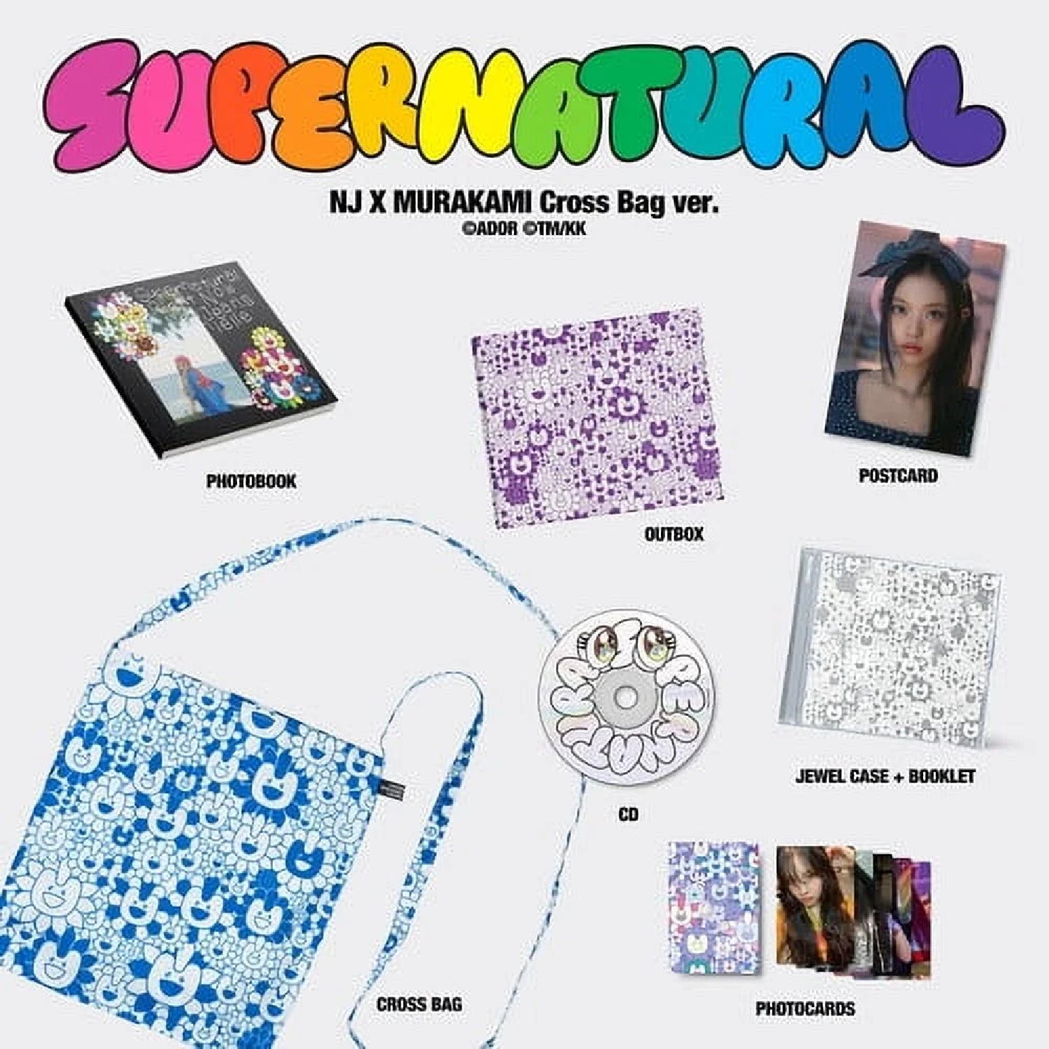 Ador NewJeans 'Supernatural' NJ X MURAKAMI (Cross Bag ver.) (CD)