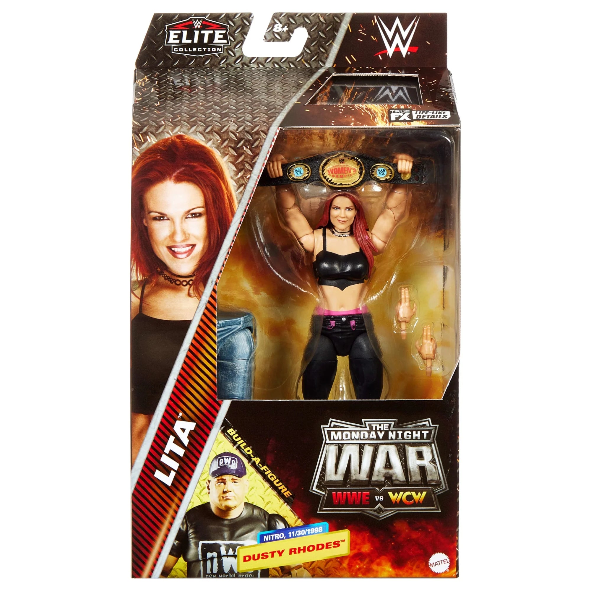 WWE JCK13 Monday Night War Elite Collection Lita Action Figure & Dusty Rhodes Build-A-Figure