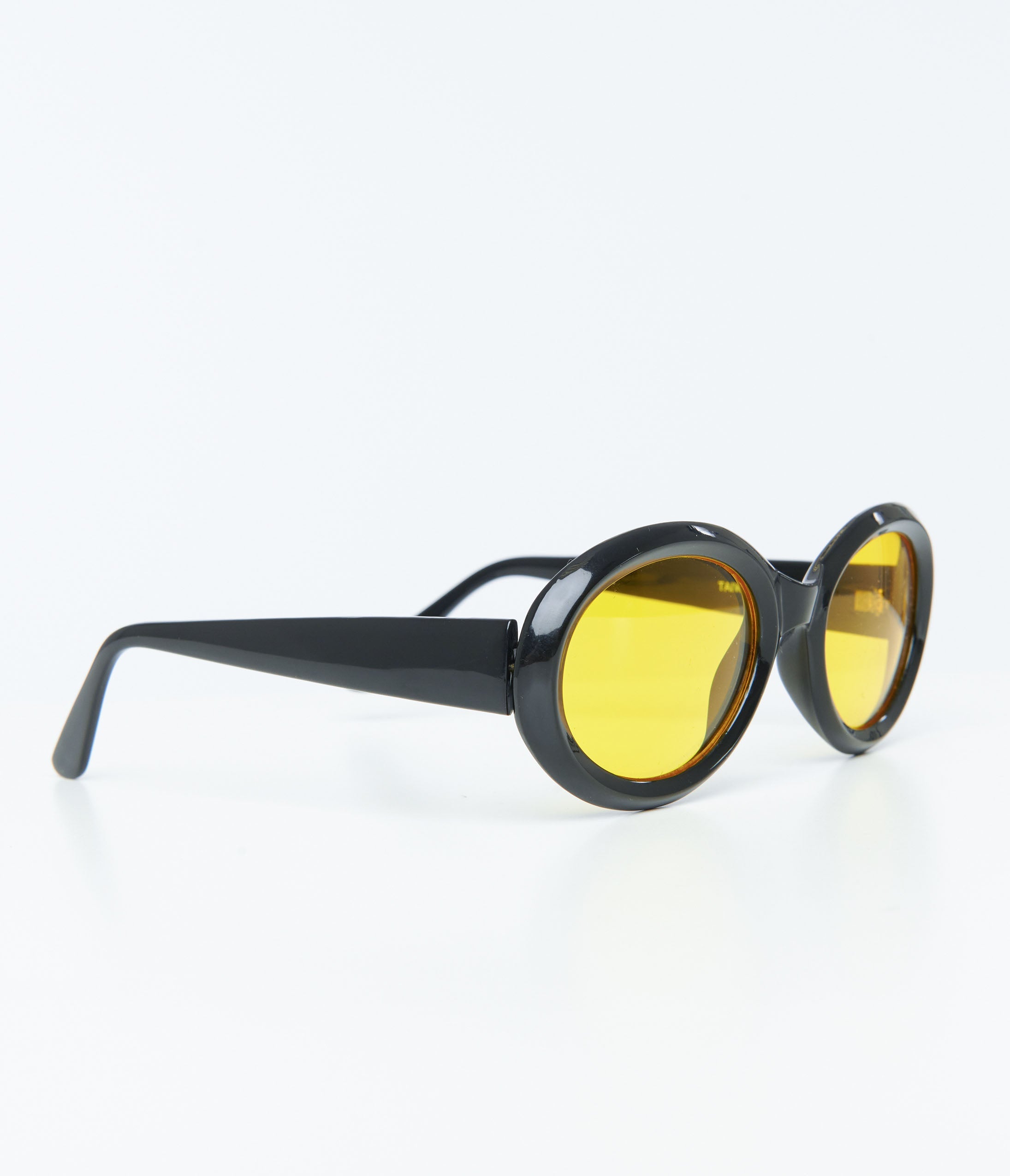 1970s Black Oval Roc Sunglasses