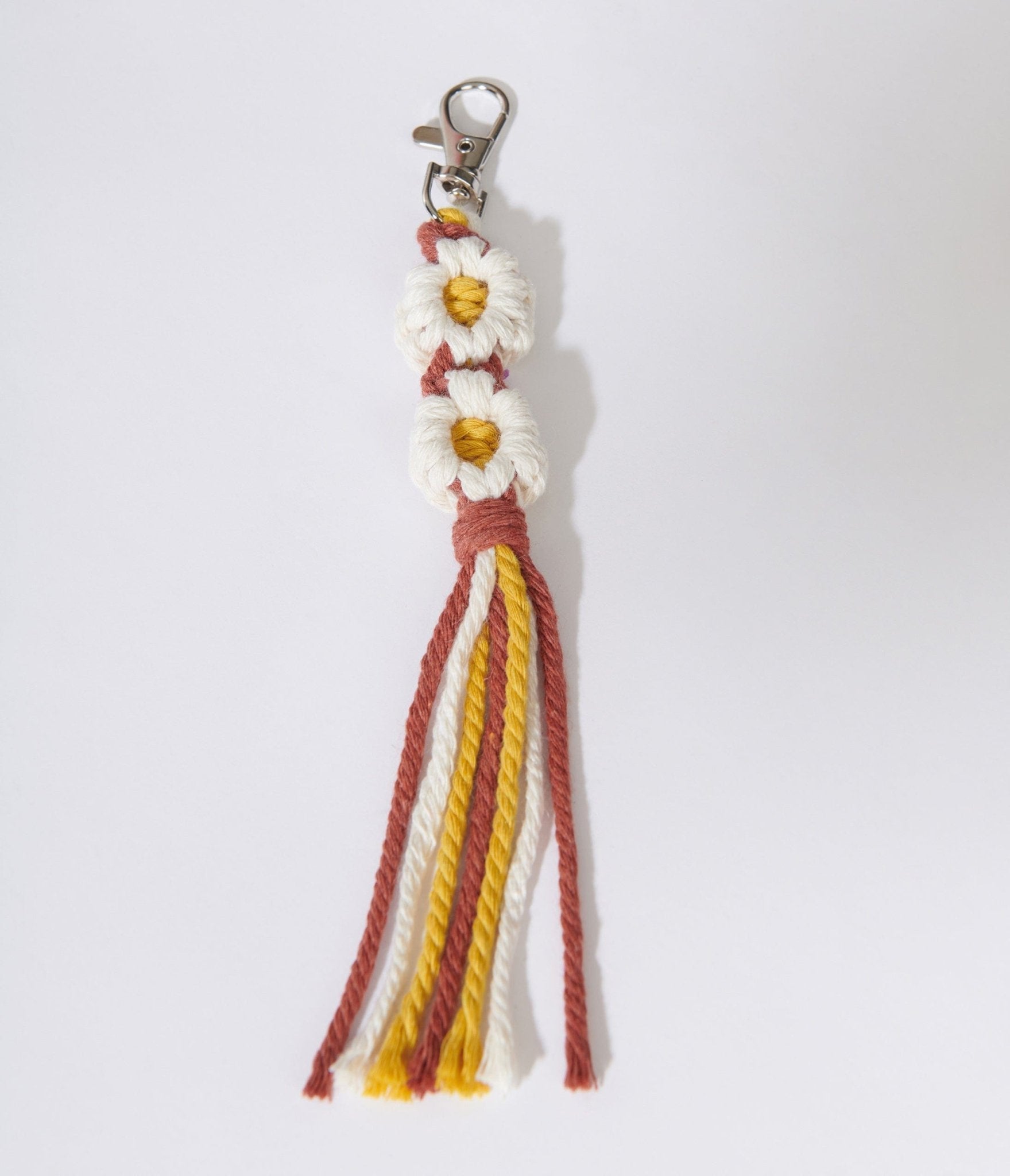 Red & Yellow Daisy Keychain