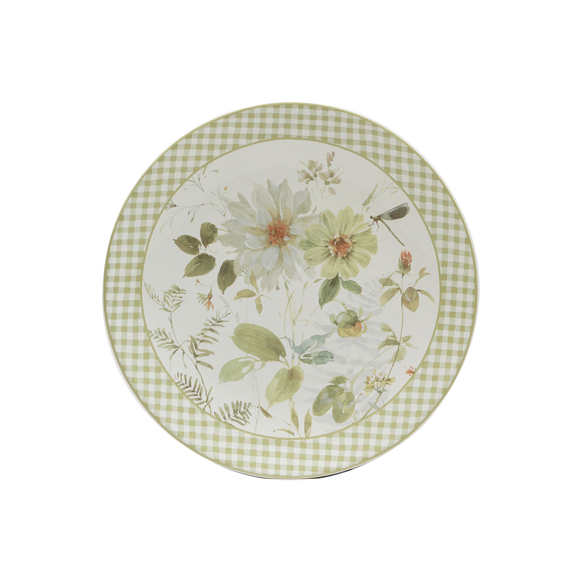 Certified International Green Fields 4-Pc. Earthenware Dinner Plate 29110SET4 - GREEN ONE SIZE