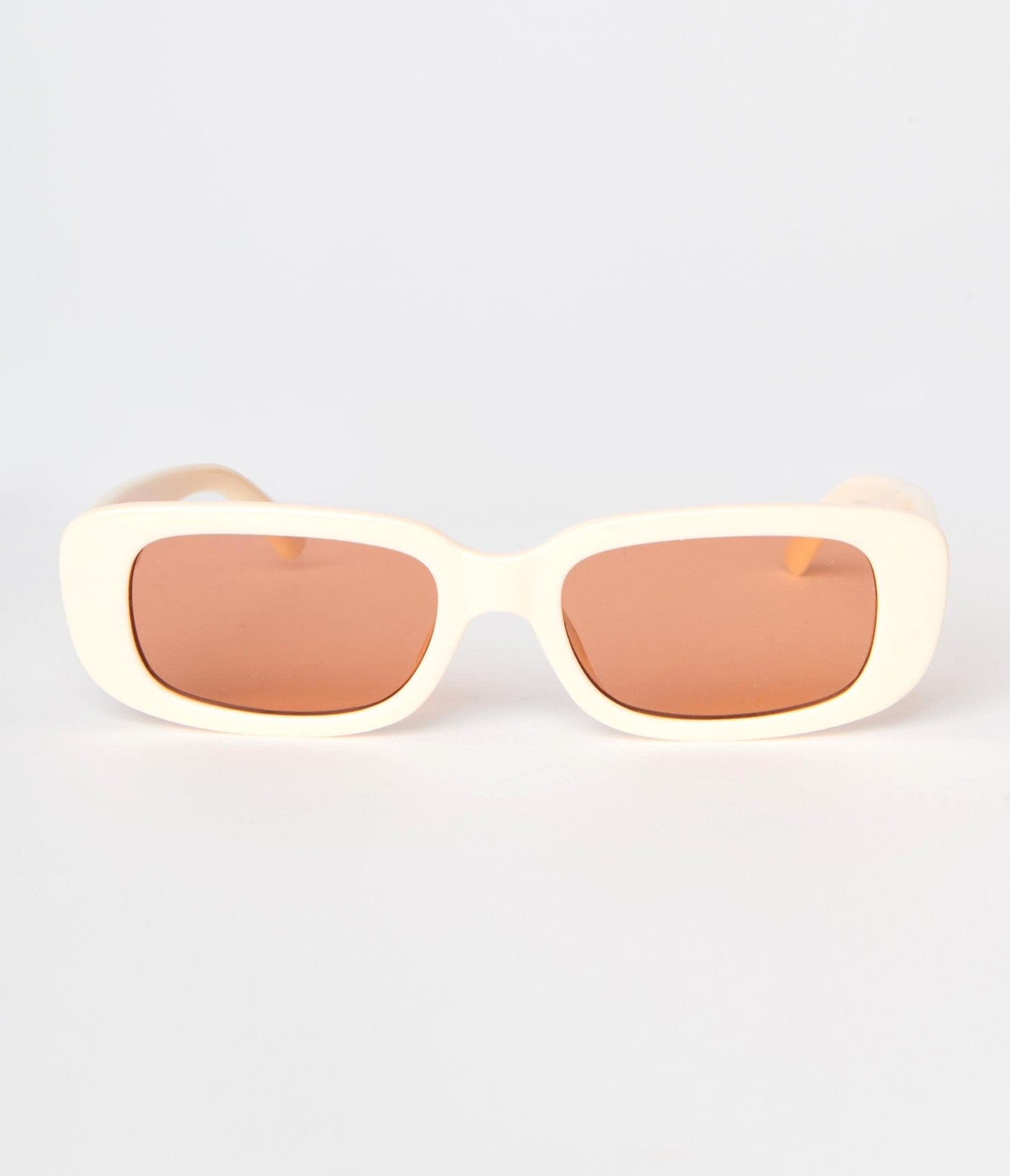 Peach & Orange Tint Oval Sunglasses