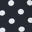 Unique Vintage Black & White Polka Dot Skirted Swimsuit