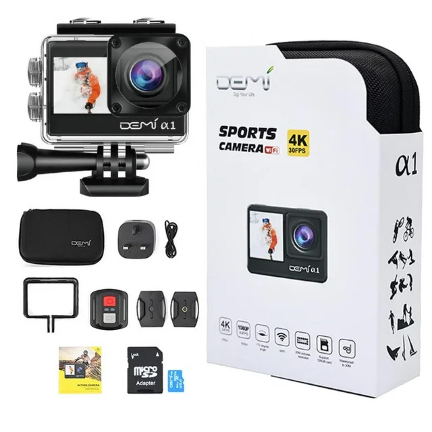 Demi Digi Your Life Action Camera 4K 30FPS 1080P (20 MP)