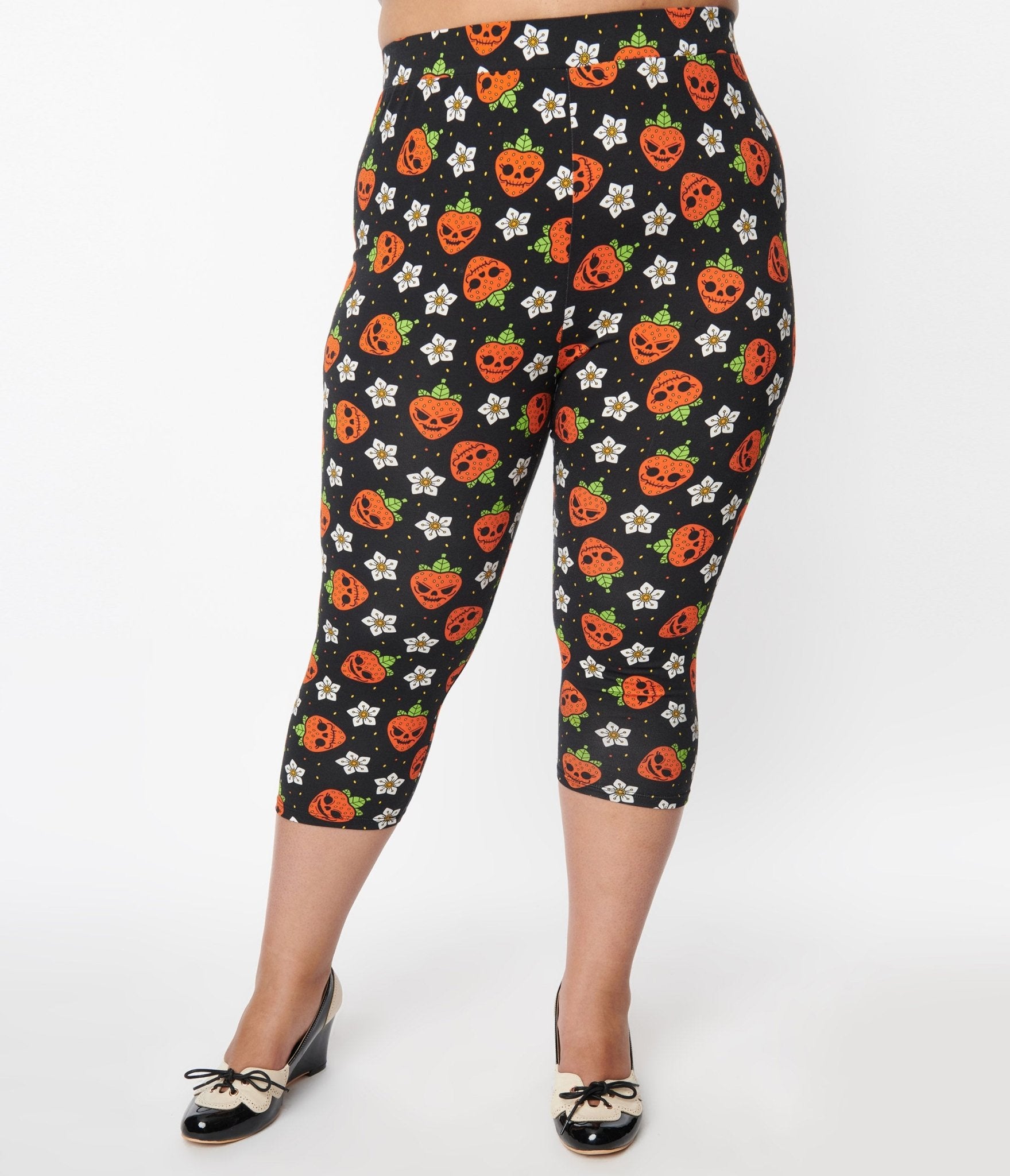 Sourpuss Black Berry Dead Capris