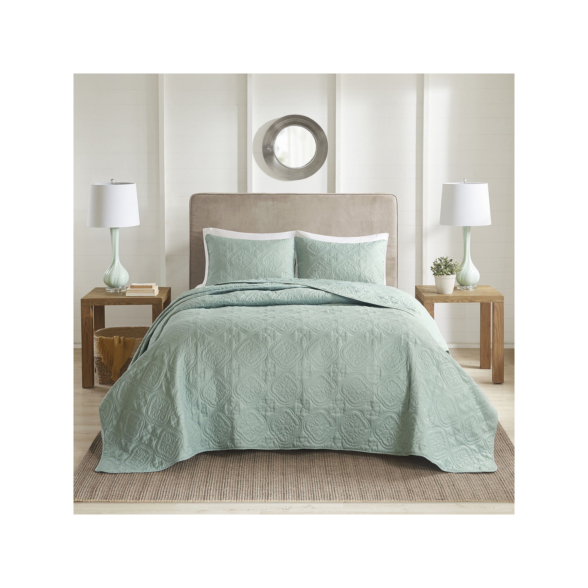 510 Design Hayley 3-pc. Reversible Bedspread Set Green - Full-Queen