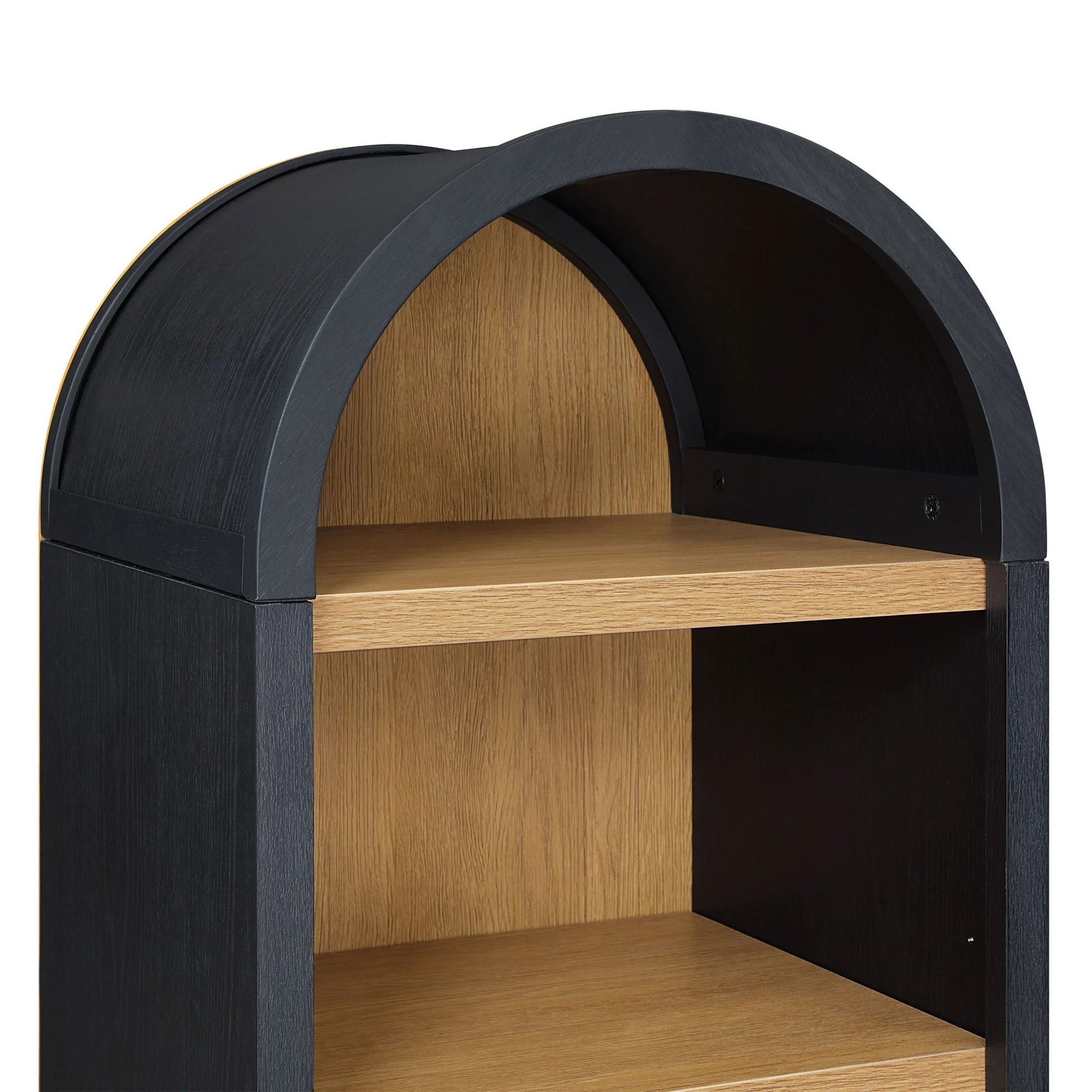 Better Homes & Gardens BH1425004710012 Juliet Narrow Arch Bookcase, Rich Black Finish