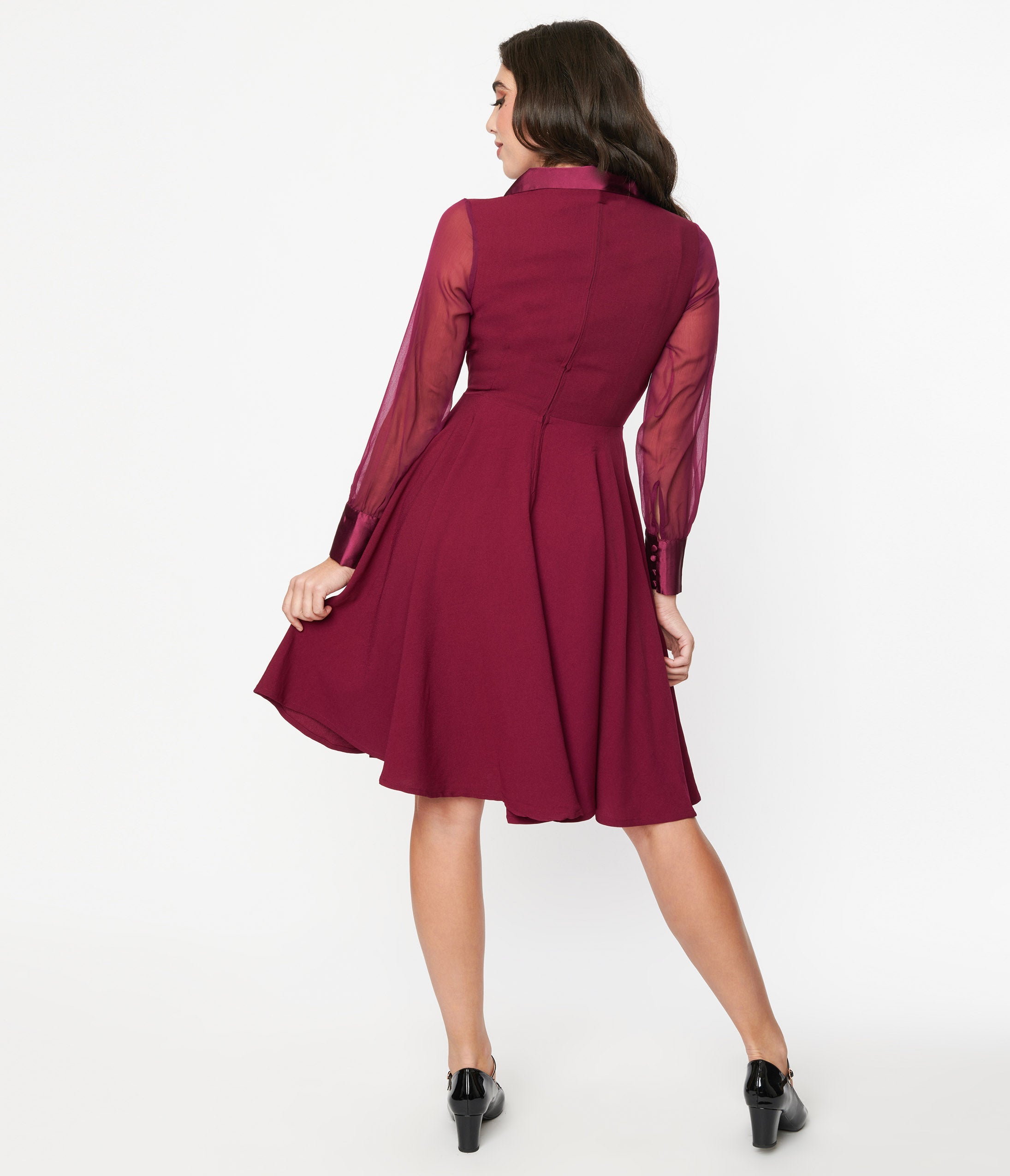 Plum Polly Swing Dress