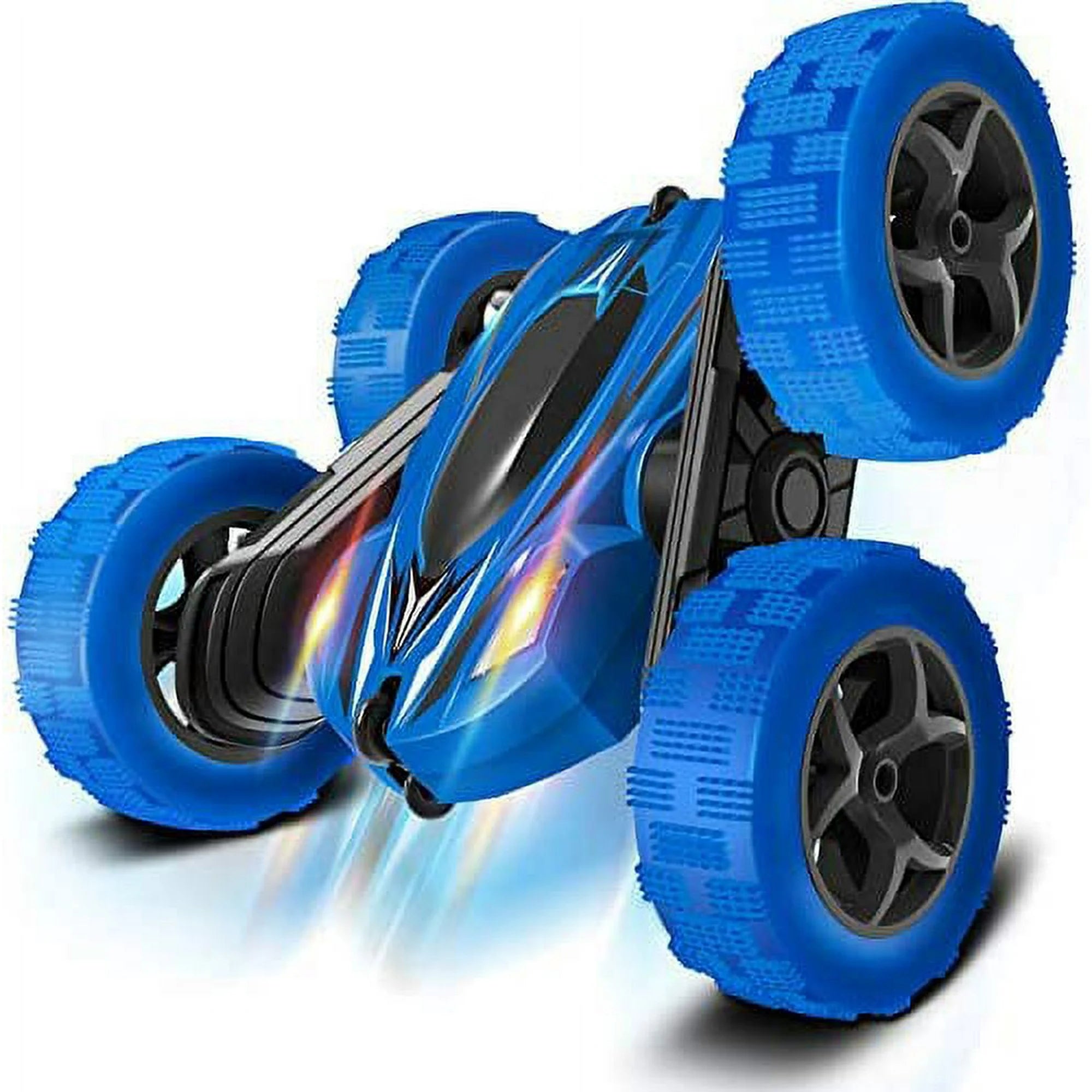 Unbranded Kids Stunt Racing Rolling Tumbling RC Car, Blue