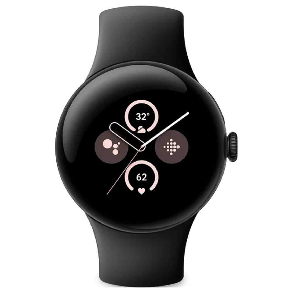 Google GA05029US Pixel Watch 2 Smartwatch with Obsidian Active Band Wi-Fi (Matte Black)