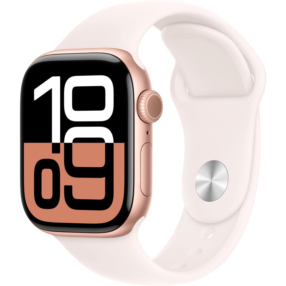 Apple Watch Gen 10 Series 10 42mm Rose Gold Aluminum - Light Blush Sport Band MWWH3LW/A