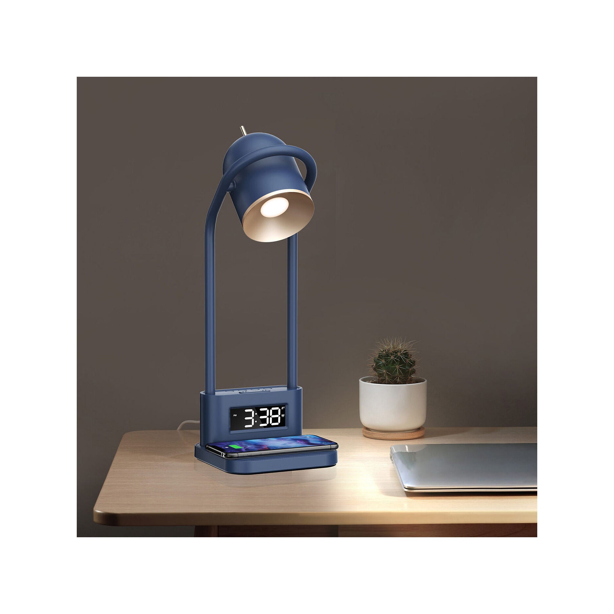 Sheffield Labs 16.7 Newport Blue Metal Led Desk Lamp TL439Q - BLUE ONE SIZE