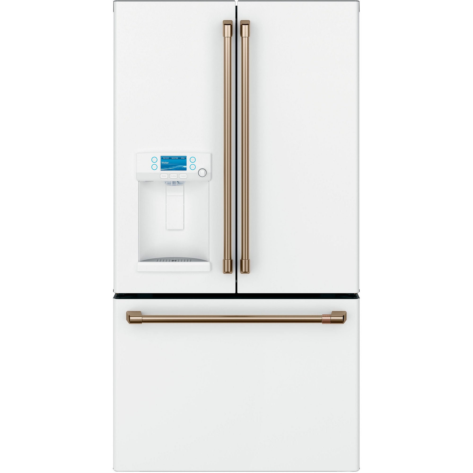 GE CYE22TP4MW2 Caf0233 22 Cu. Ft. Matte White Counter-Depth French Door Refrigerator