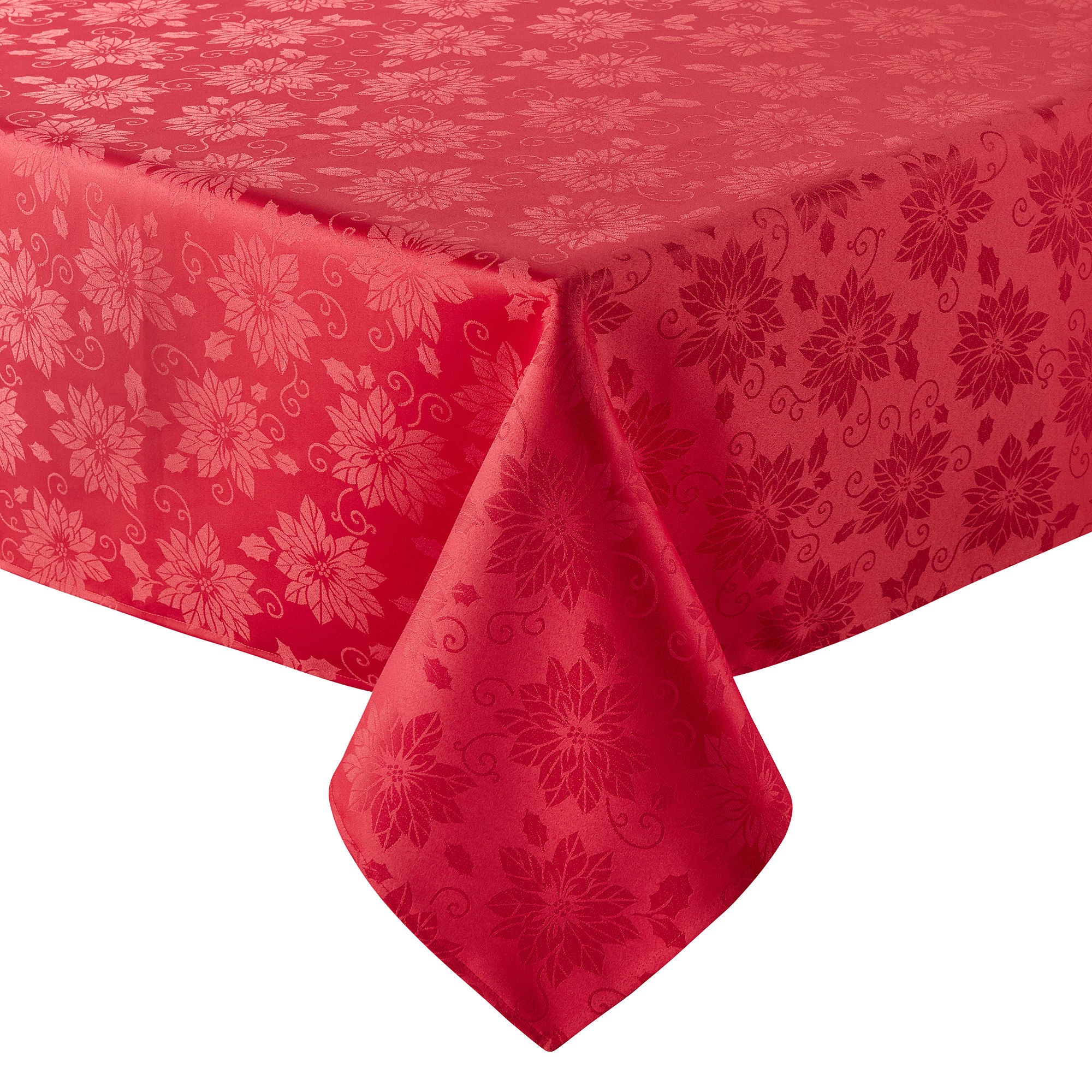 Homewear Holiday Red Jacquard Tablecloth - RED ONE SIZE