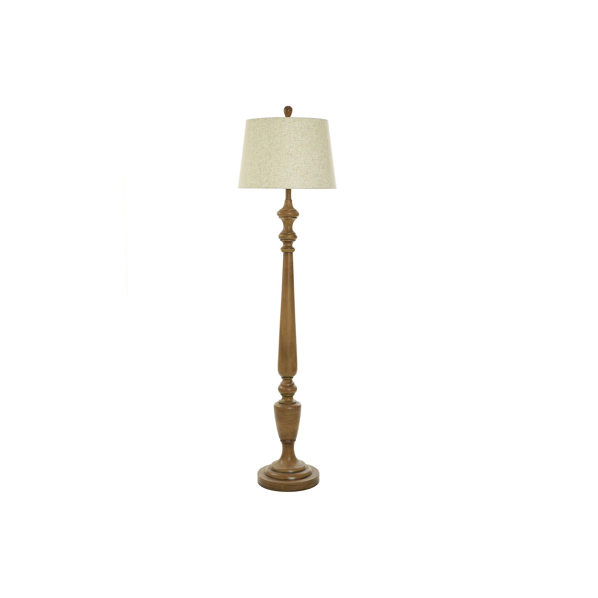 Collective Design By Stylecraft Classic Wood Tone Floor Lamp TL73967JCDS - MEDIUM WOOD TONE ONE SIZE