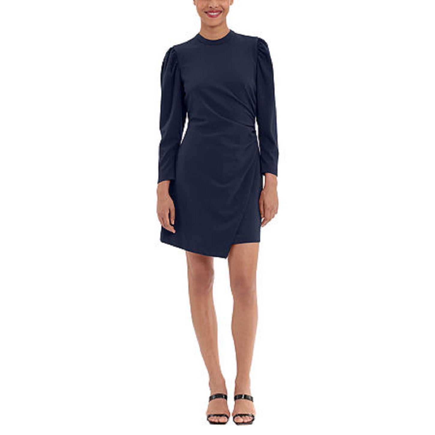 Clover And Sloane Women's Long Sleeve Sheath Dress, Twilight Navy, 10