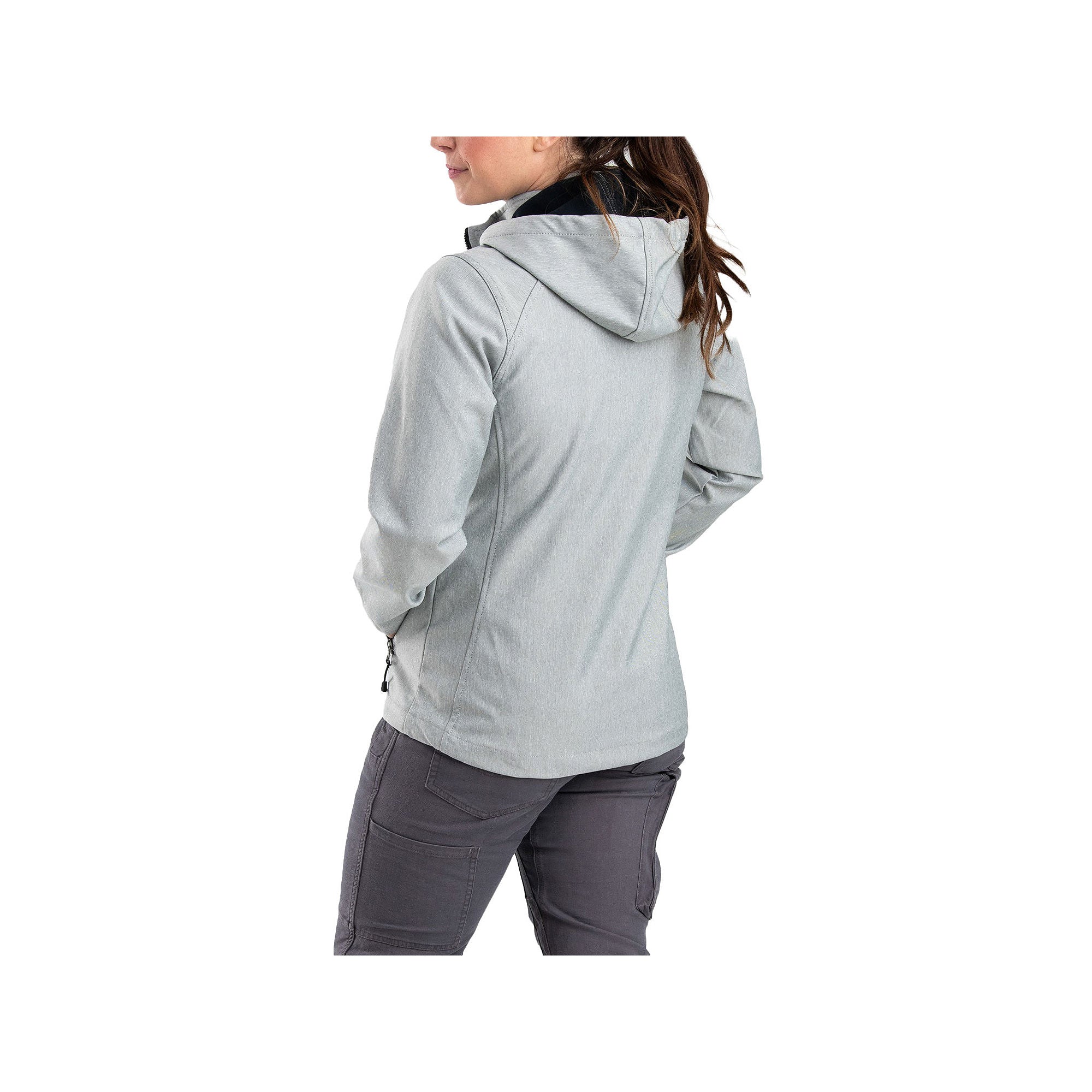 Berne Hooded Softshell Jacket for Ladies - Grey - 3XL