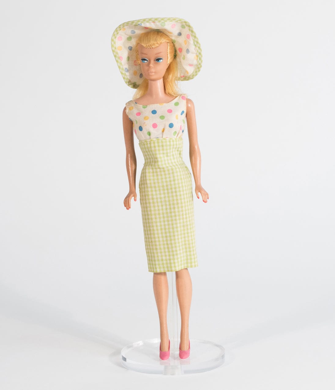 Barbie x Unique Vintage Plus Size 1960s Lunch On The Terrace Pencil Dress