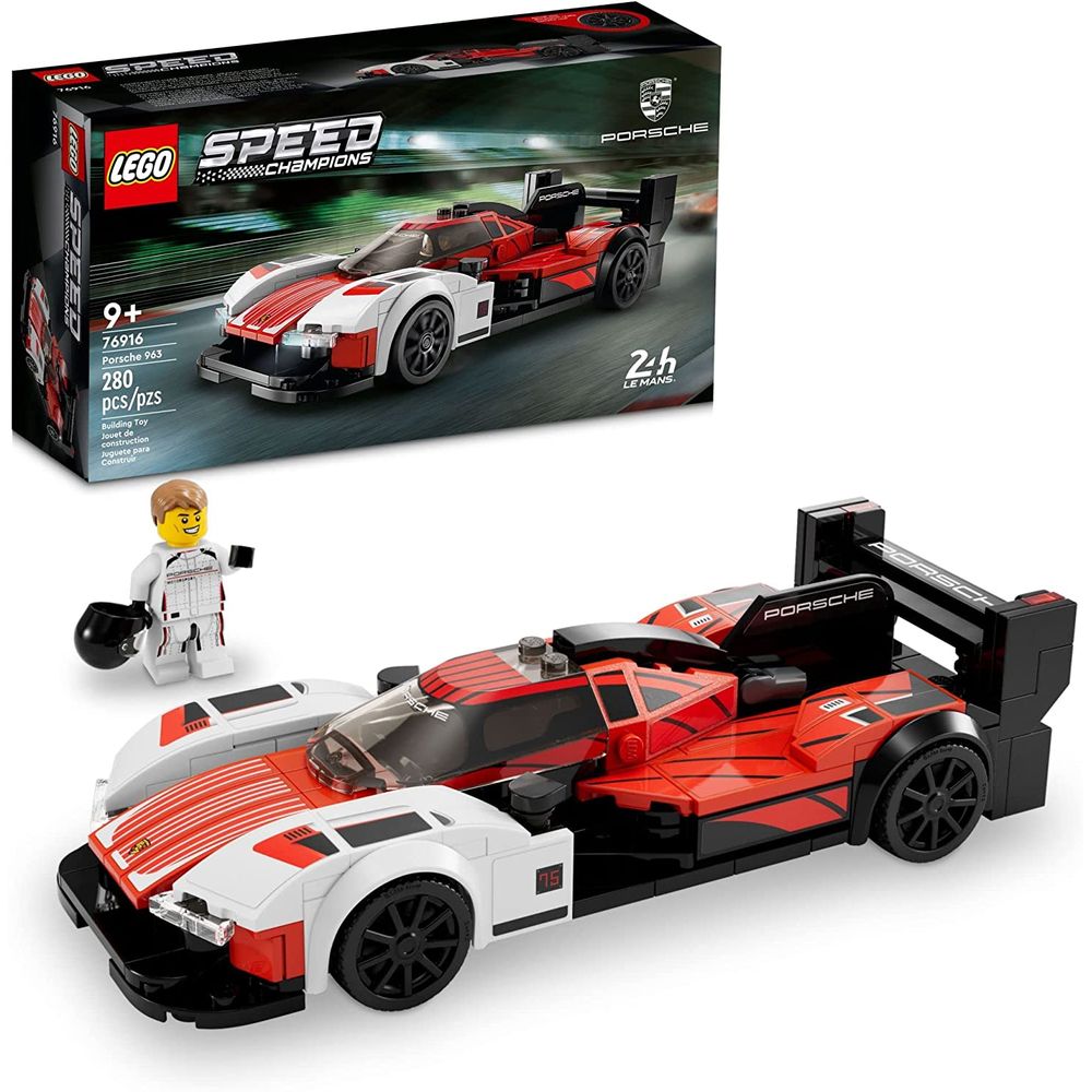 LEGO 6426025 Speed Champions Porsche Model Car Building Kit, Racing Vehicle Toy for Kids