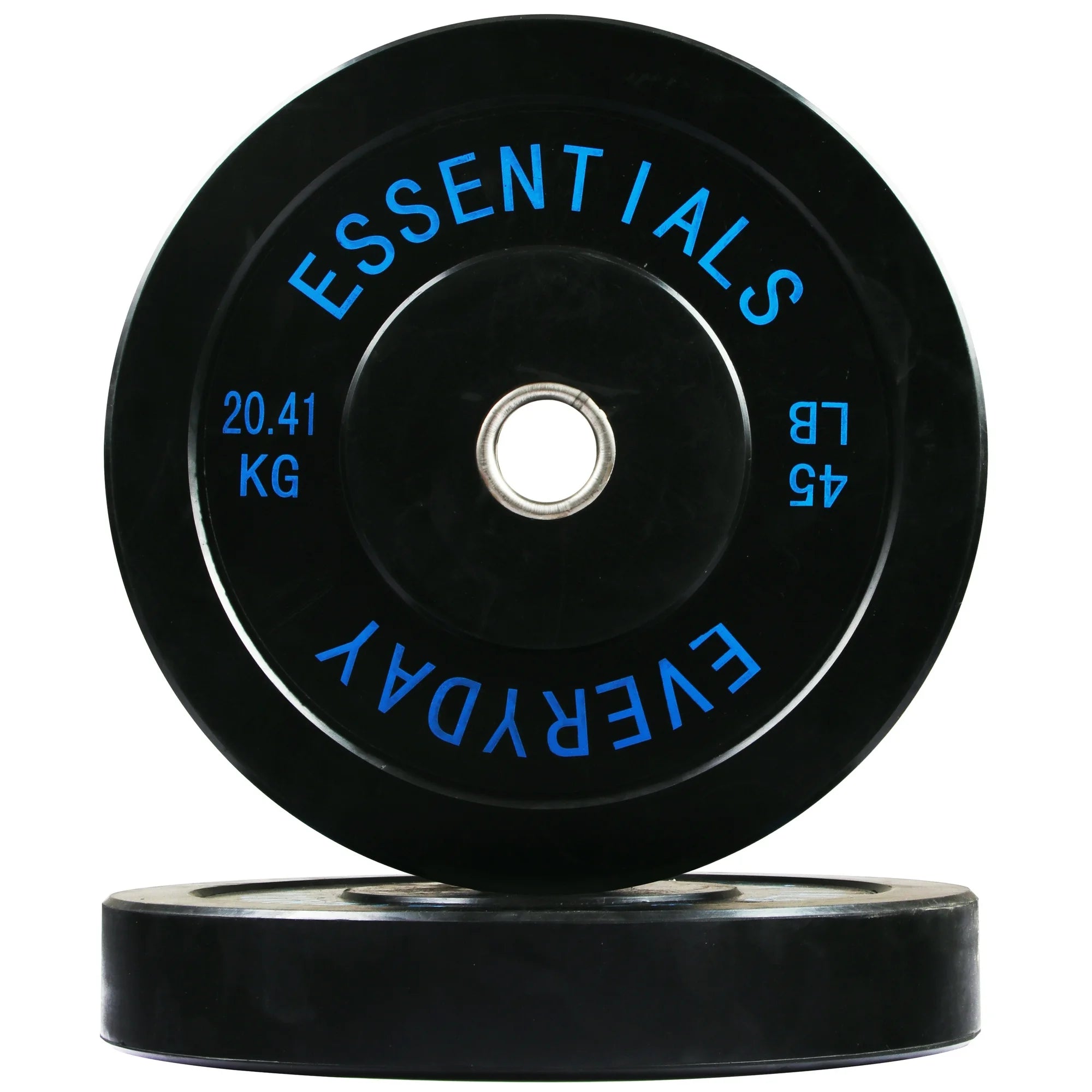 BalanceFrom SPEEBP-45PBLK Everyday Essentials 45lb Olympic Weight Plate, 1 Pair, Black