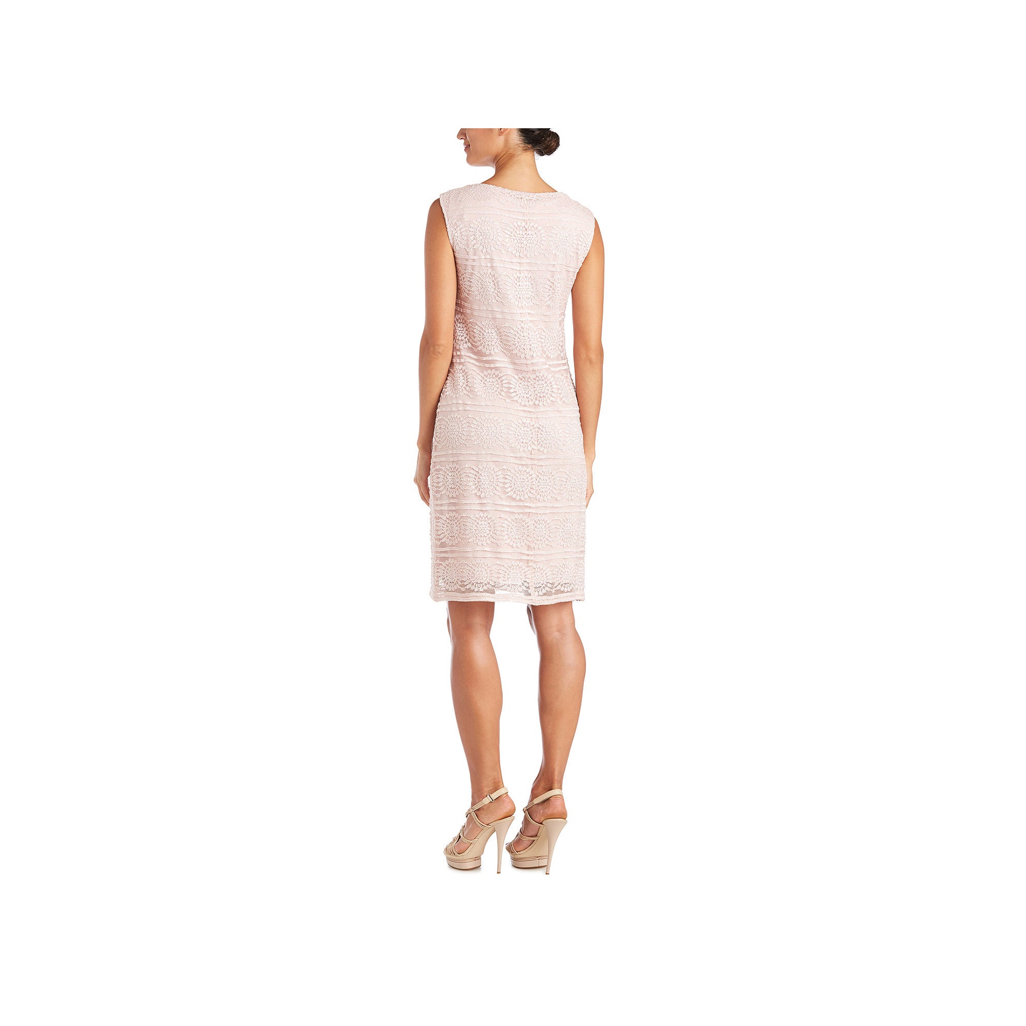 R & M Richards Lace Jacket Dress - ROSE 18