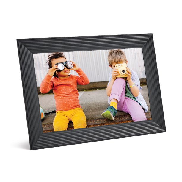 Aura Frames AF900-BLK 10.1 HD Wi-Fi Digital Picture Frame with Free Unlimited Storage Gravel