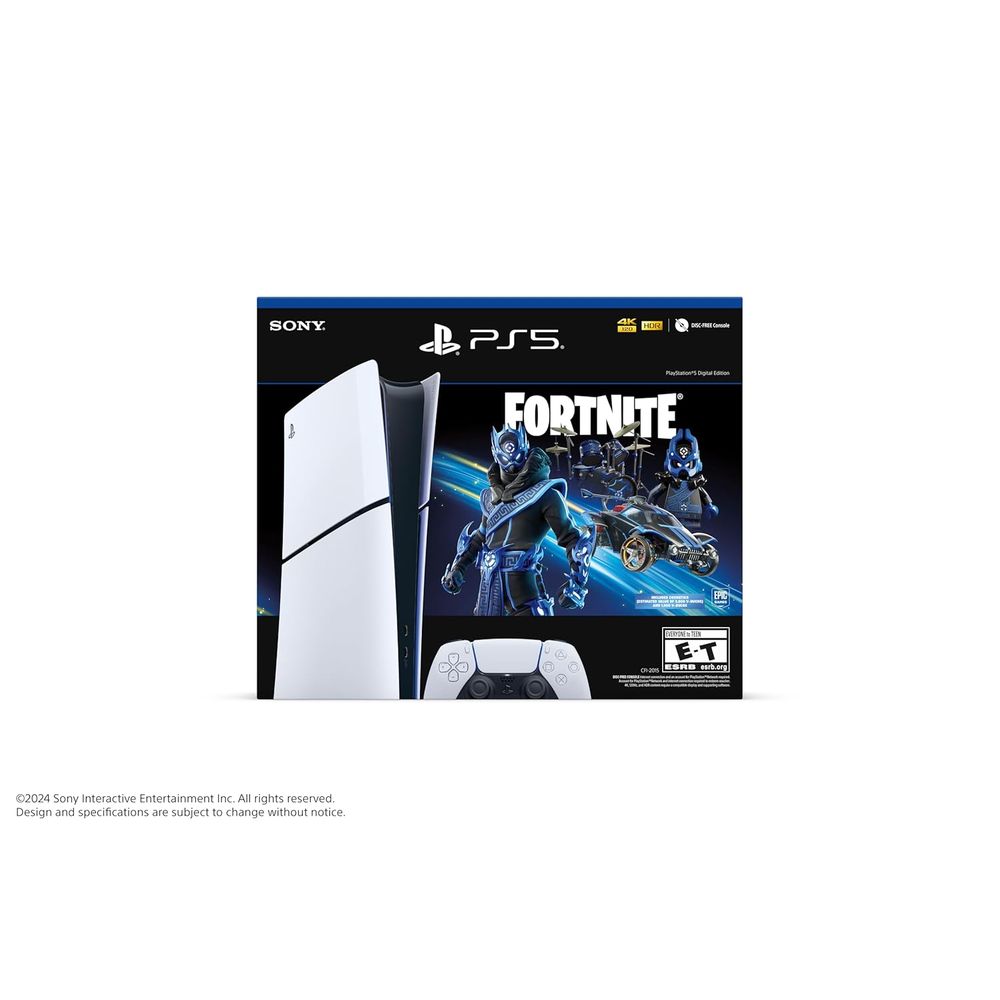 Sony Playstation PS5 Console Fortnite Cobalt Star Digital Edition