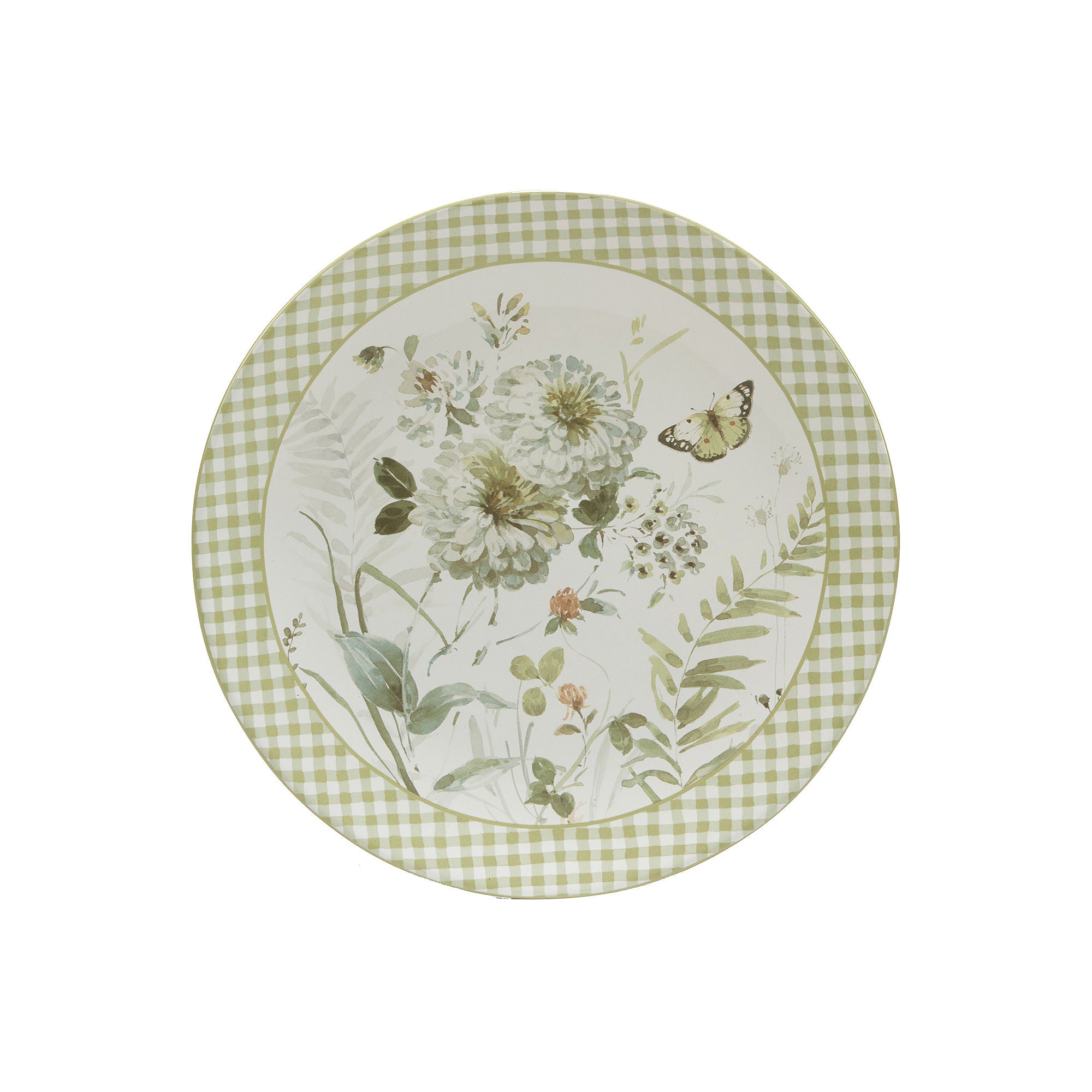 Certified International Green Fields 4-Pc. Earthenware Dinner Plate 29110SET4 - GREEN ONE SIZE