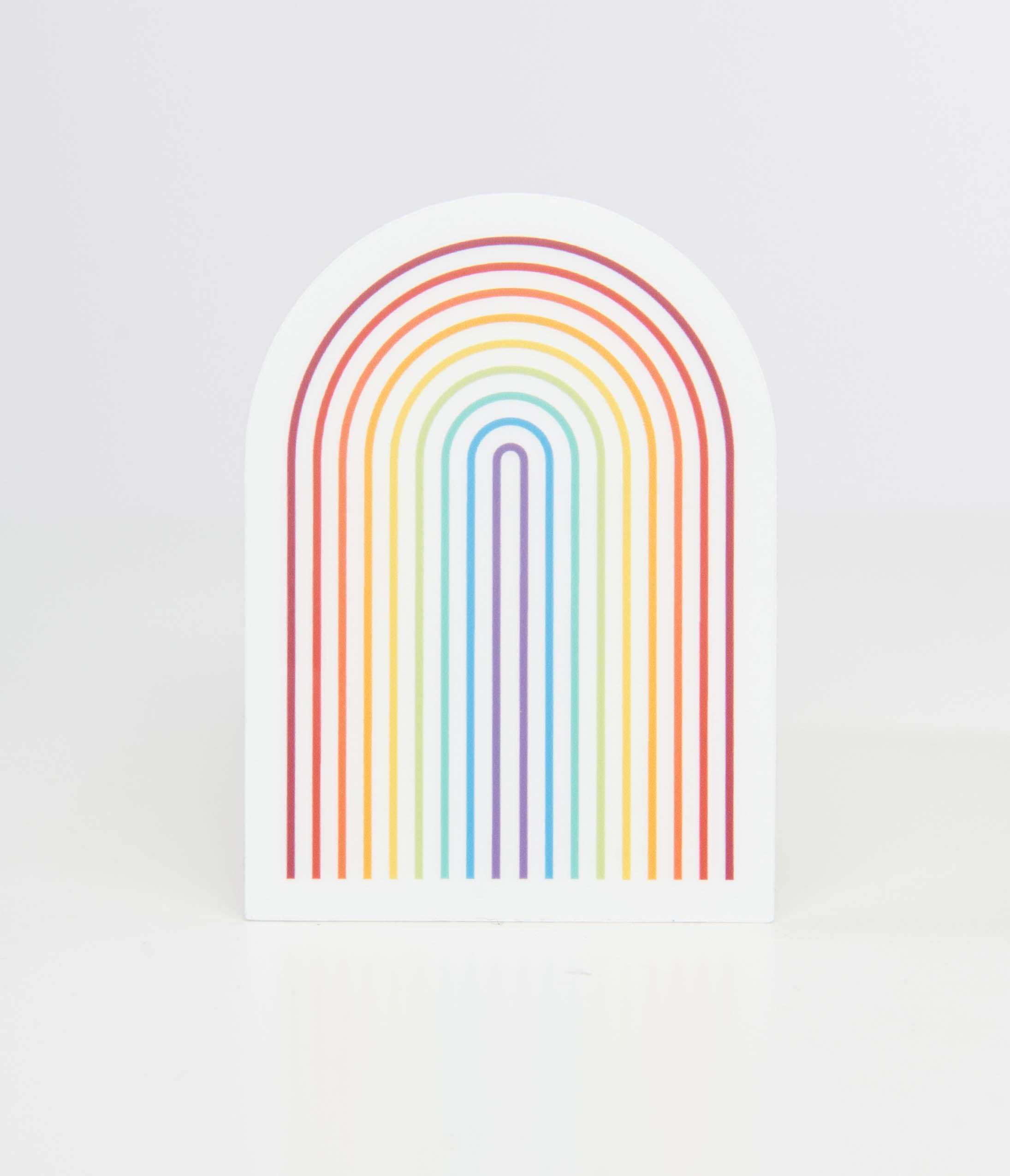 1970s Retro Rainbow Vinyl Sticker