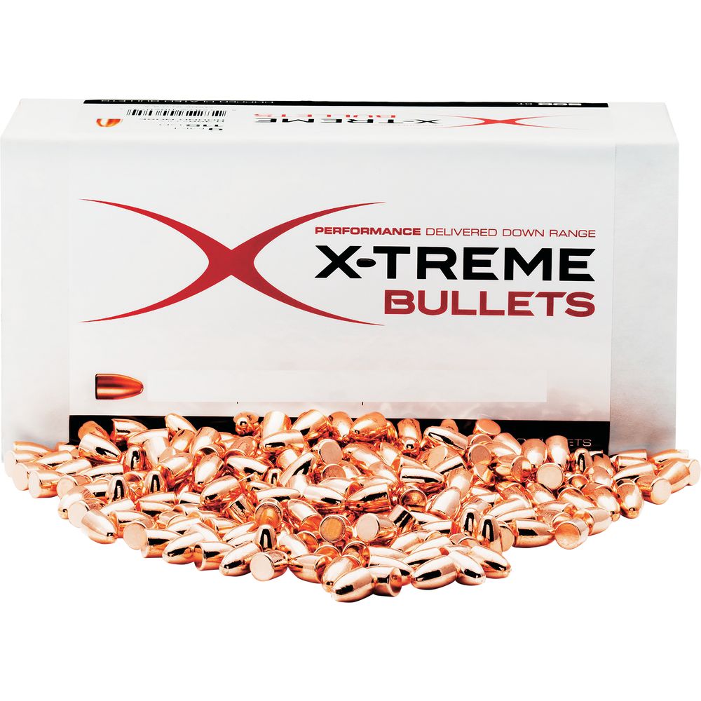 X-Treme Xb40rf155b500 Bullets Copper Plated RNFP Pistol Bullets 40 Caliber 155 Grain