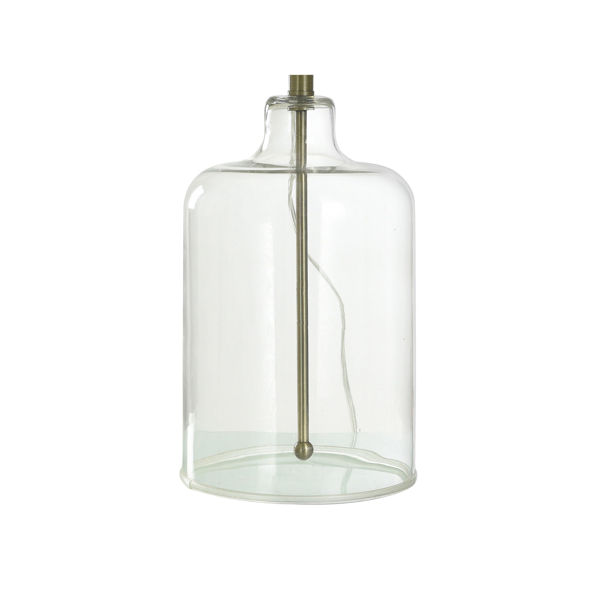 Collective Design By Stylecraft Glass With Gold Metal Rod Table Lamp TL332573JCDS - CLEAR GLASS ONE SIZE