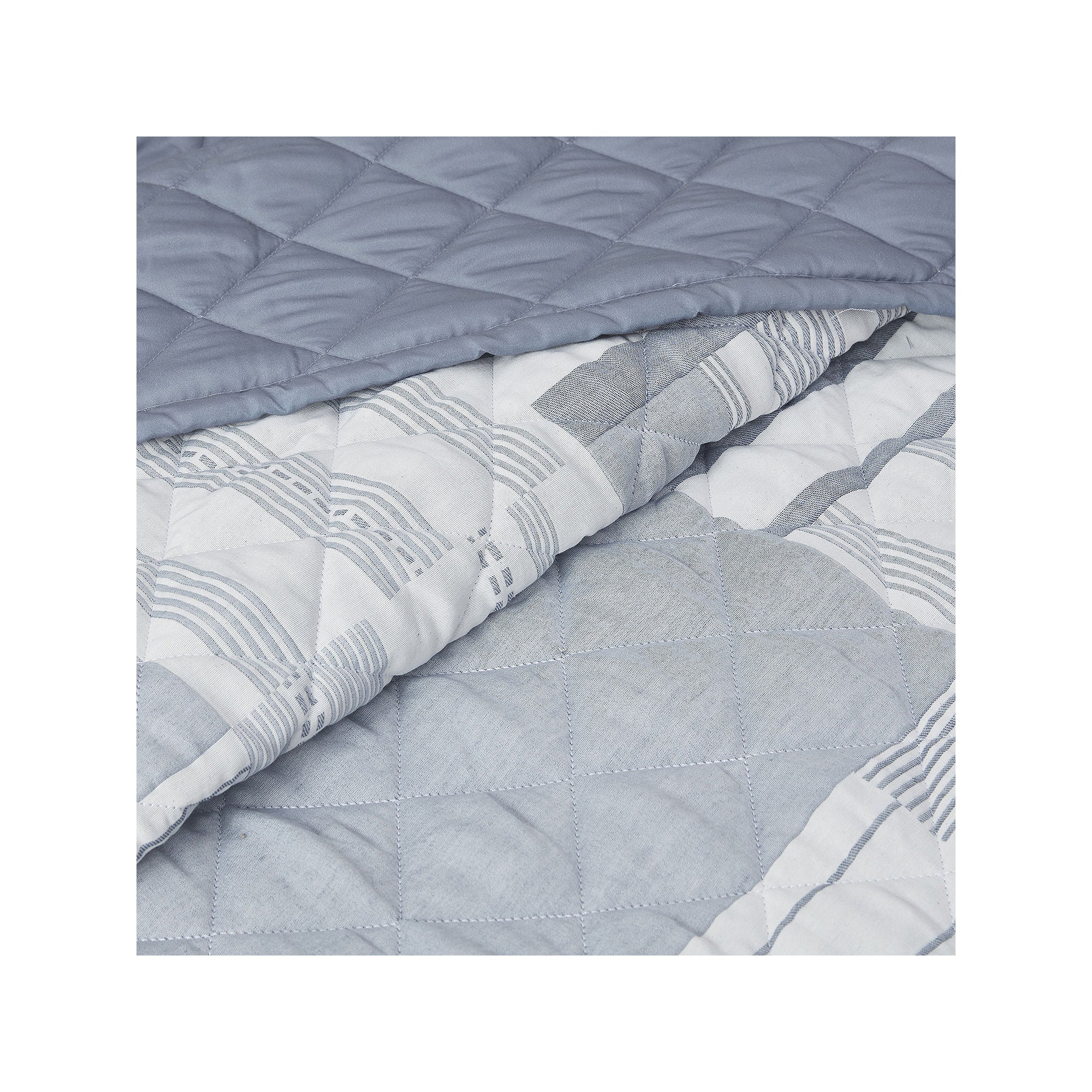 Madison Park Arden Patchwork 3-Pc. Hypoallergenic Quilt Set - BLUE ONE SIZE