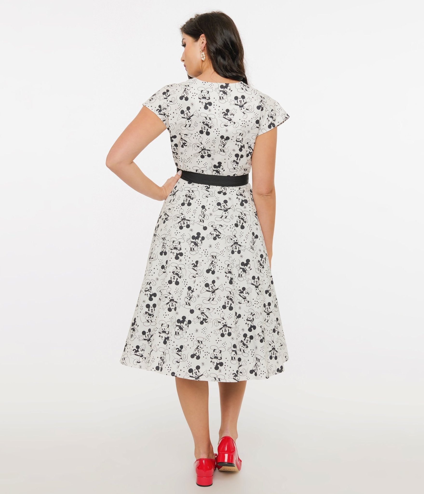 Disney Mickey & Friends Collection by Unique Vintage Mickey Mouse Hedda Swing Dress