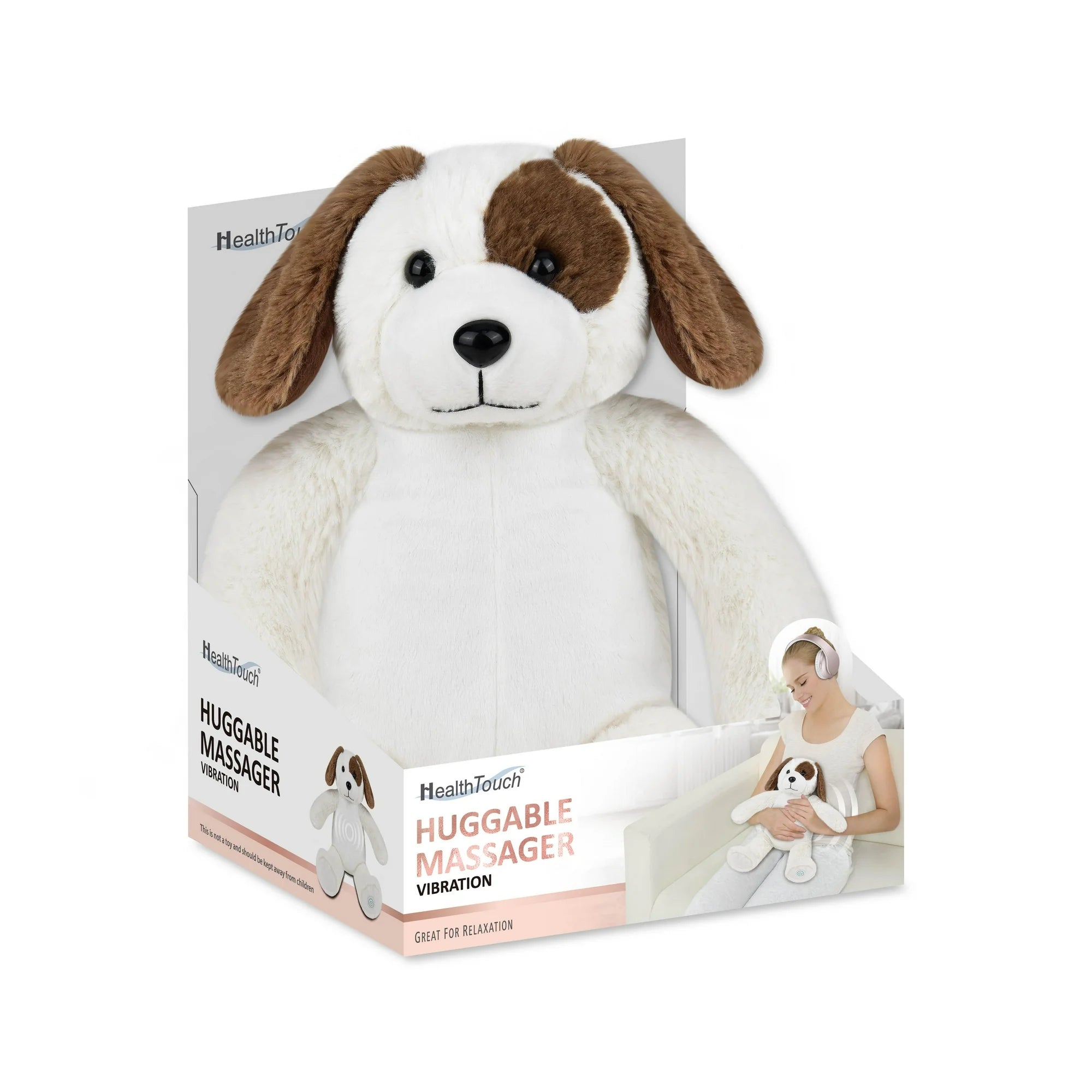 Health Touch H-3438-3 D Huggable Massaging Massager Gift with Relaxing Vibration - Dog