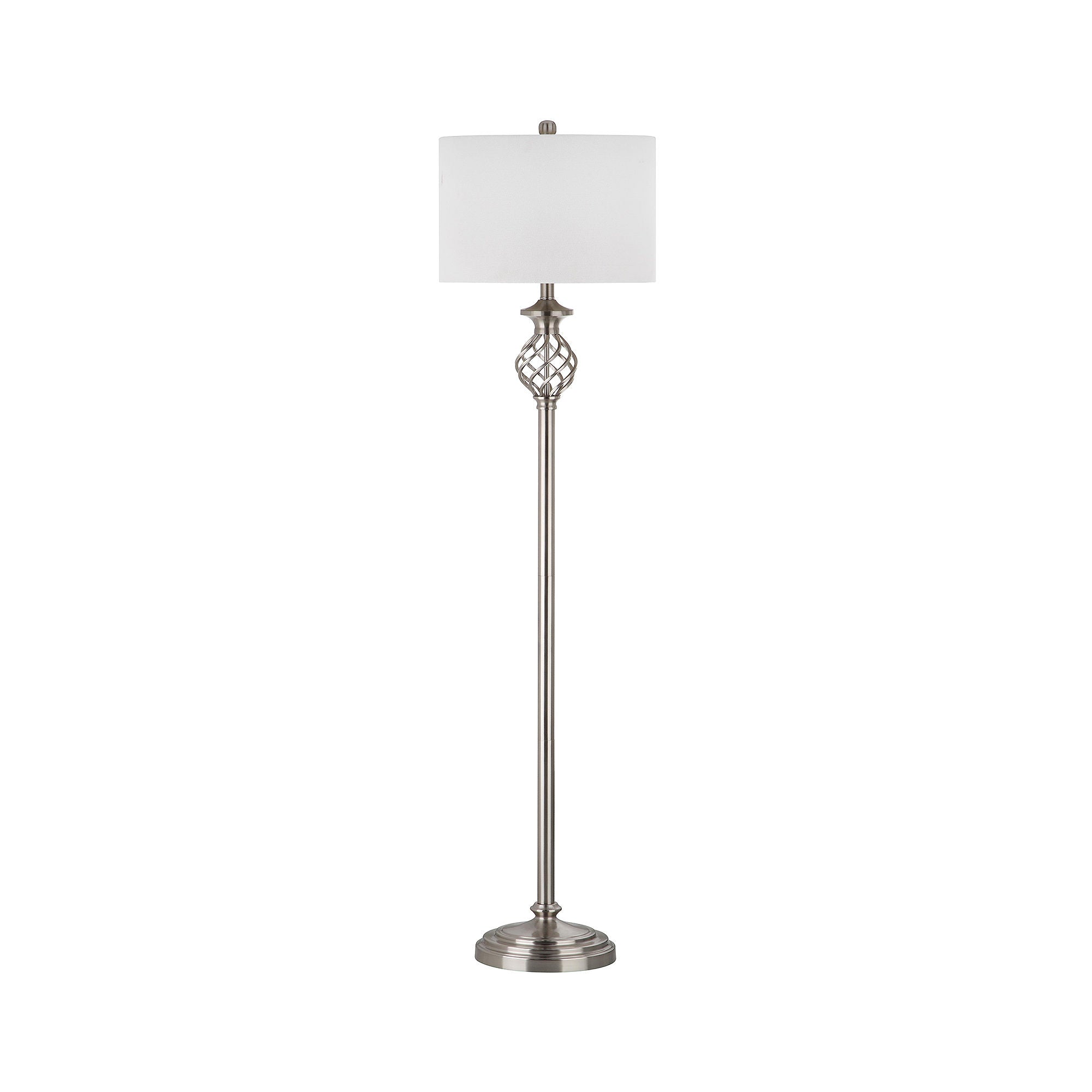 Safavieh Lighting Collection Sophia Nickel 59.75-inch Floor Lamp