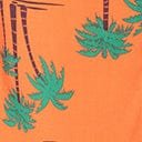 Collectif 1940s Orange & Palm Beach Print Oscar Mens Shirt