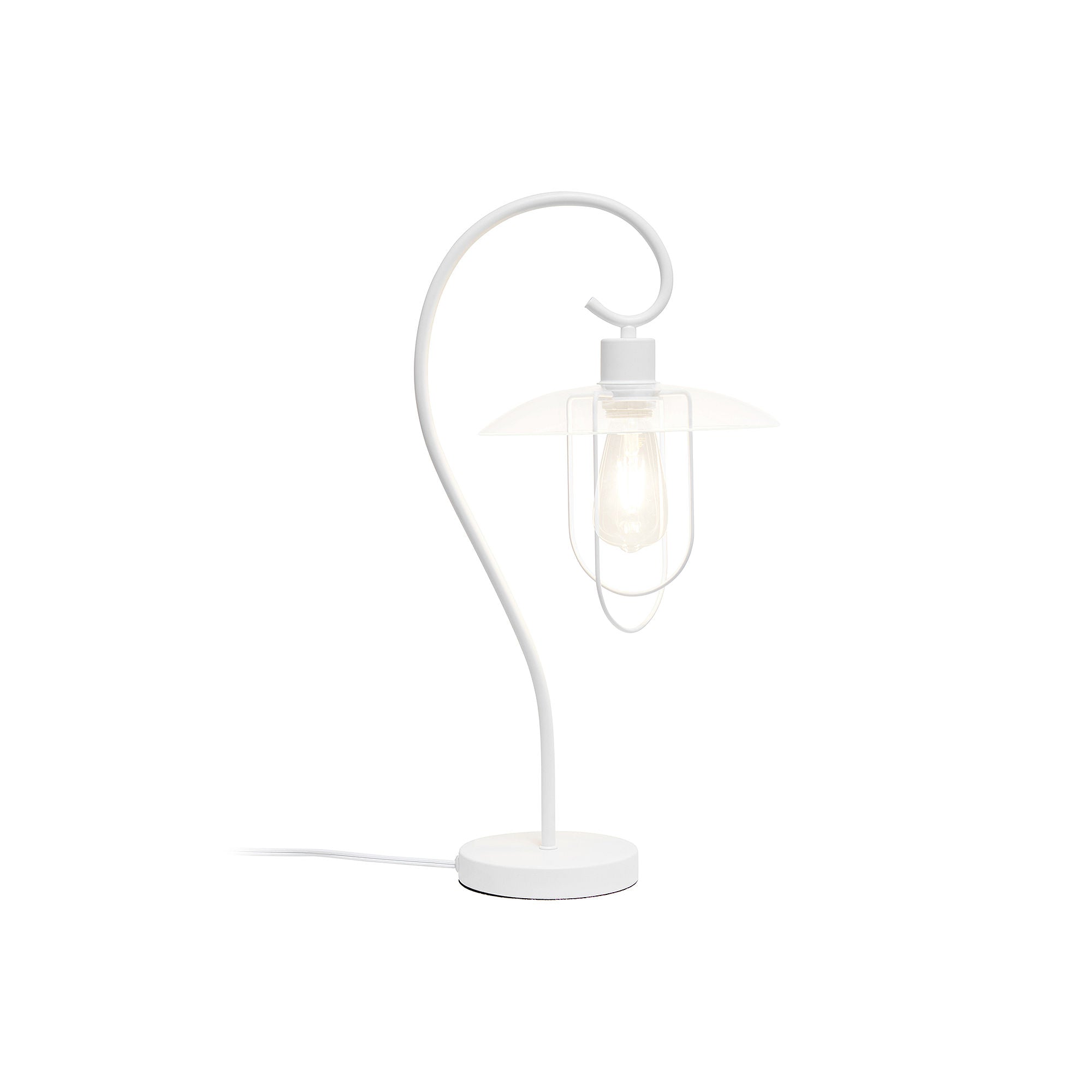 Asstd National Brand Modern Metal Scroll Table Lamp - WHITE ONE SIZE