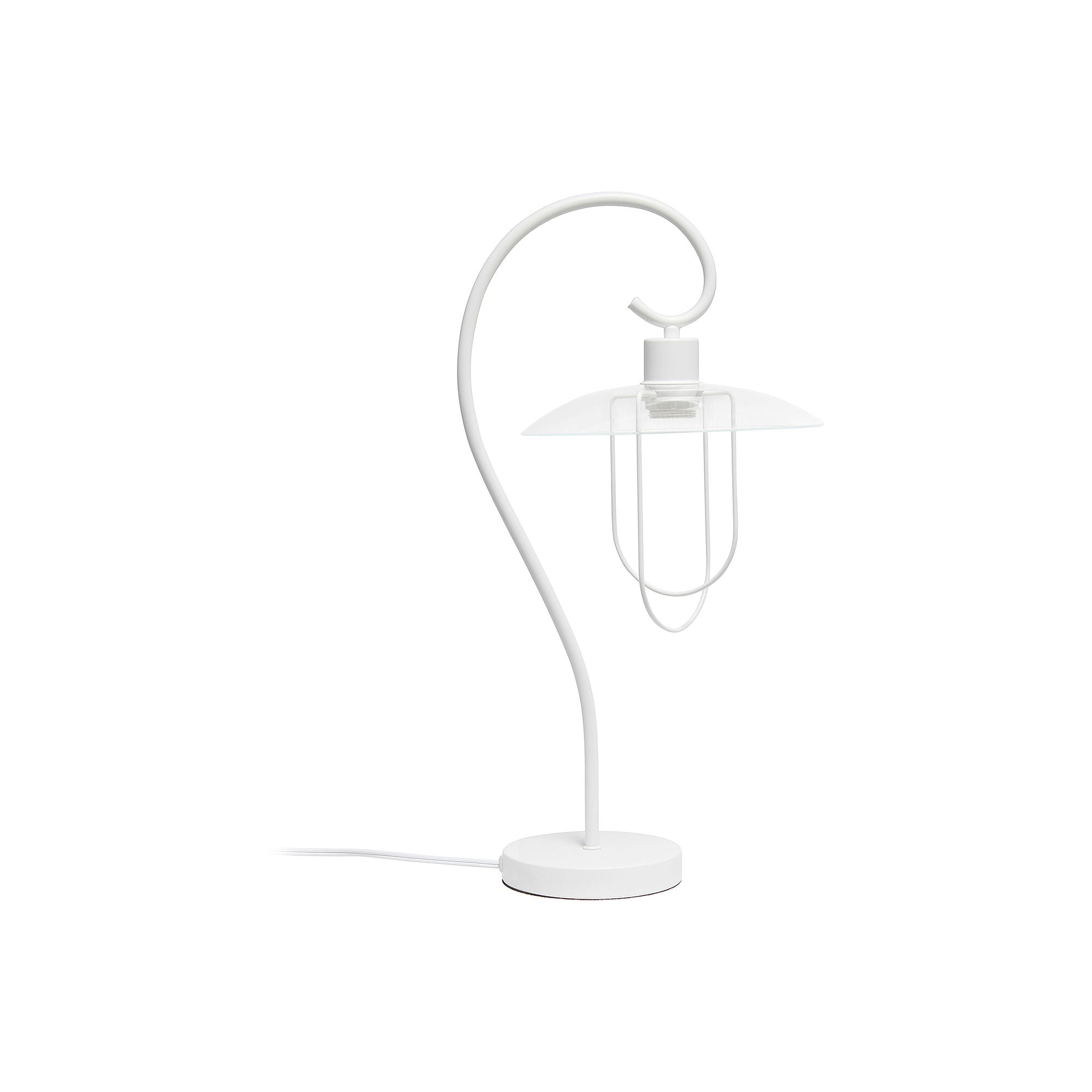 Asstd National Brand Modern Metal Scroll Table Lamp - WHITE ONE SIZE