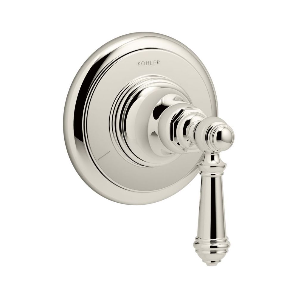 Artifacts Transfer Valve Trim with Lever Handle, Vibrant Polished Nickel