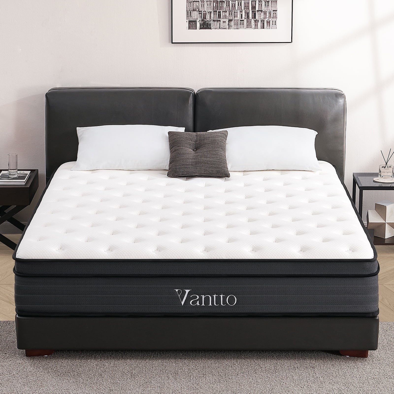 Vantto 10Q-2 10 Memory Foam Hybrid Mattress With Pressure Relief, Queen