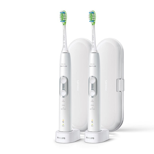 Philips Sonicare 990078771 6100 ProtectiveClean Power Toothbrush, 2 Pack