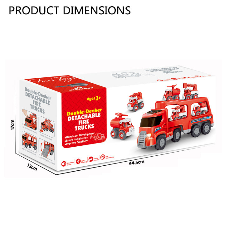 Double Decker Detachable Fire Truck