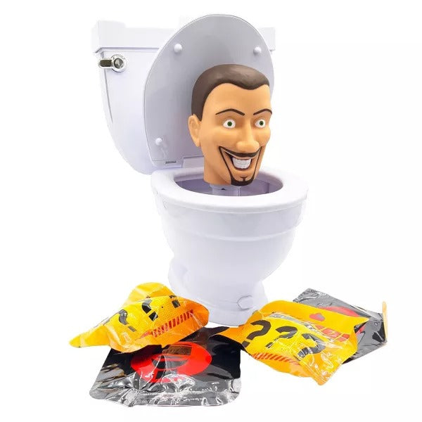 Skibidi Toilet Mystery Surprise Toilet Action Figure, White