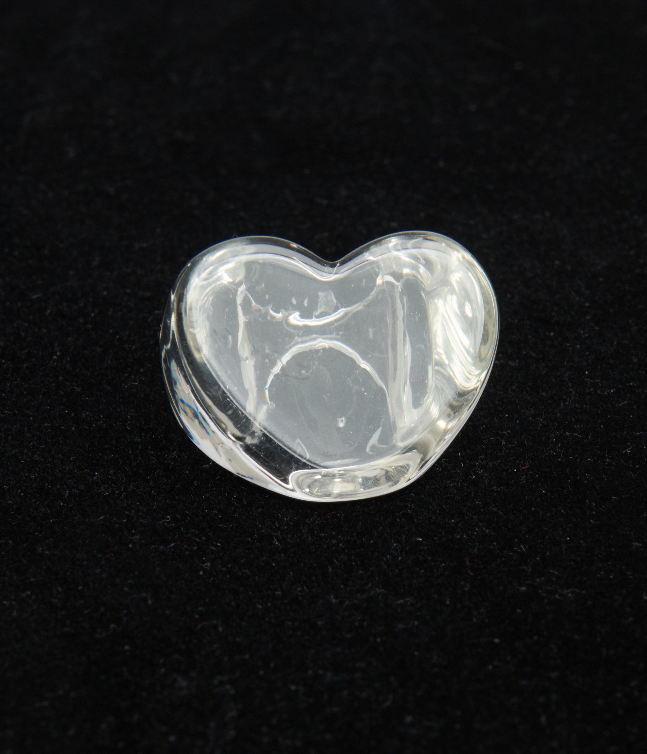 Clear Heart Shaped Acrylic Ring