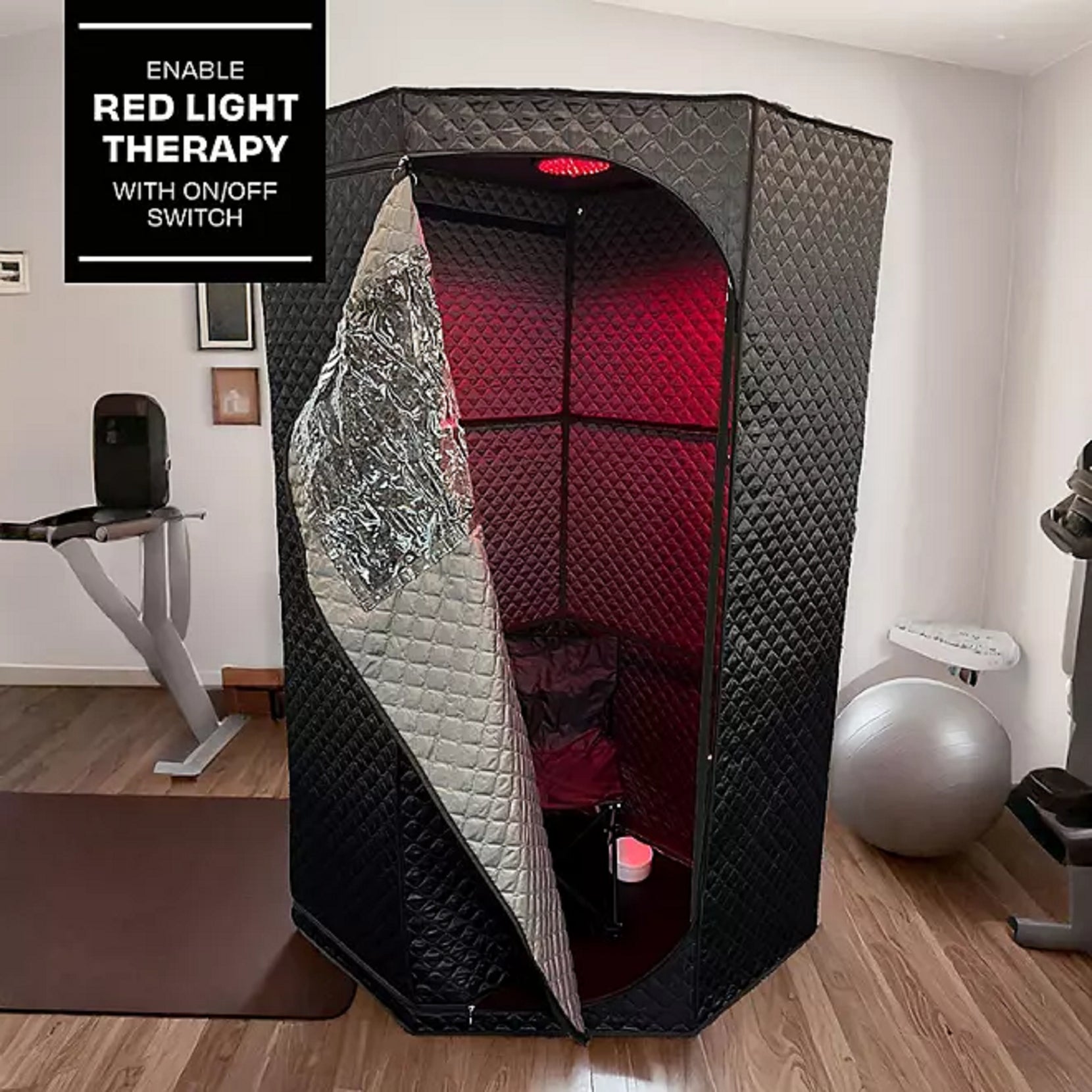 Therapod Portable Steam Sauna with Red Light Therapy