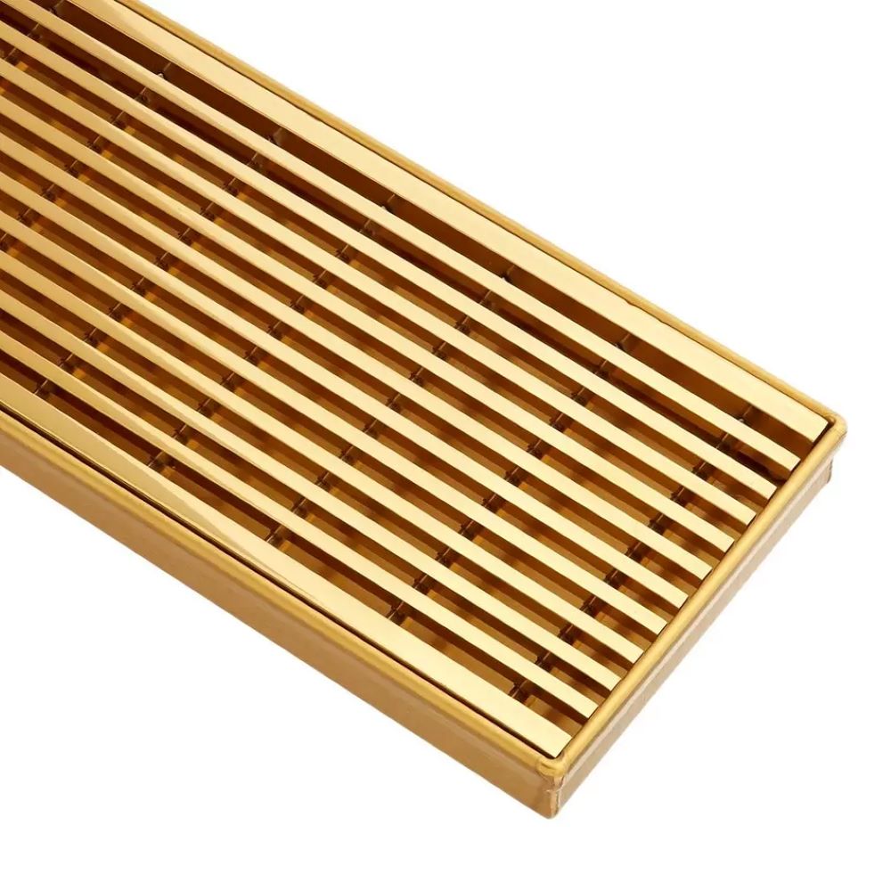 Signature Hardware SH439012BG 32 Carmen Linear Shower Drain with Drain Flange - Brushed Gold