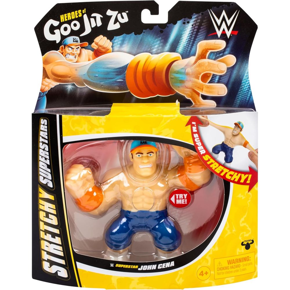 MOOSE TOYS 42895 Heroes of Goo Jit Zu Stretchy Superstar John Cena WWE Goo Filled Figure